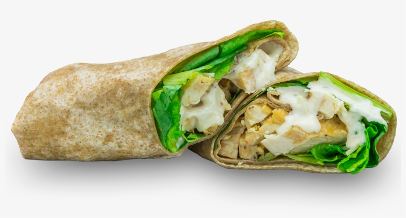 Grilled Chicken Caesar Wheat Wrap - Chicken Ceasar Wrap Clipart, transparent png download