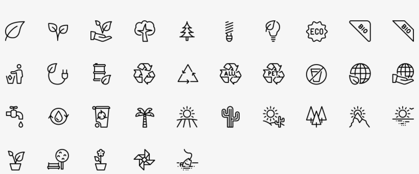 Icon Nature - Nature Line Icon Free, transparent png download