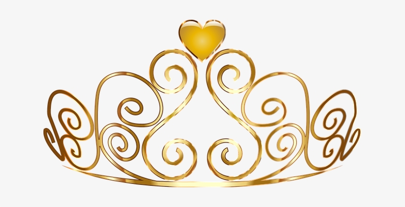 Tiara Crown Female Woman Royal Jewelry Wea - Gold Queen Crown Png, transparent png download