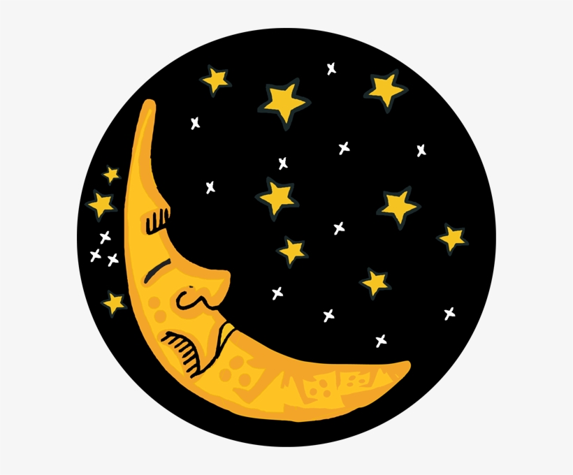 Sleepy Halloween Moon Clip Art - Moon Clipart, transparent png download