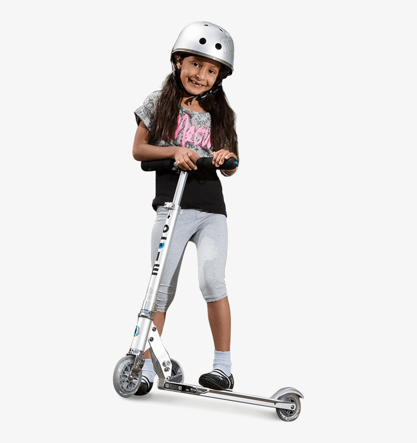 Scoot Always At Walking Speed Or Push Your Micro Scooter - Girl, transparent png download