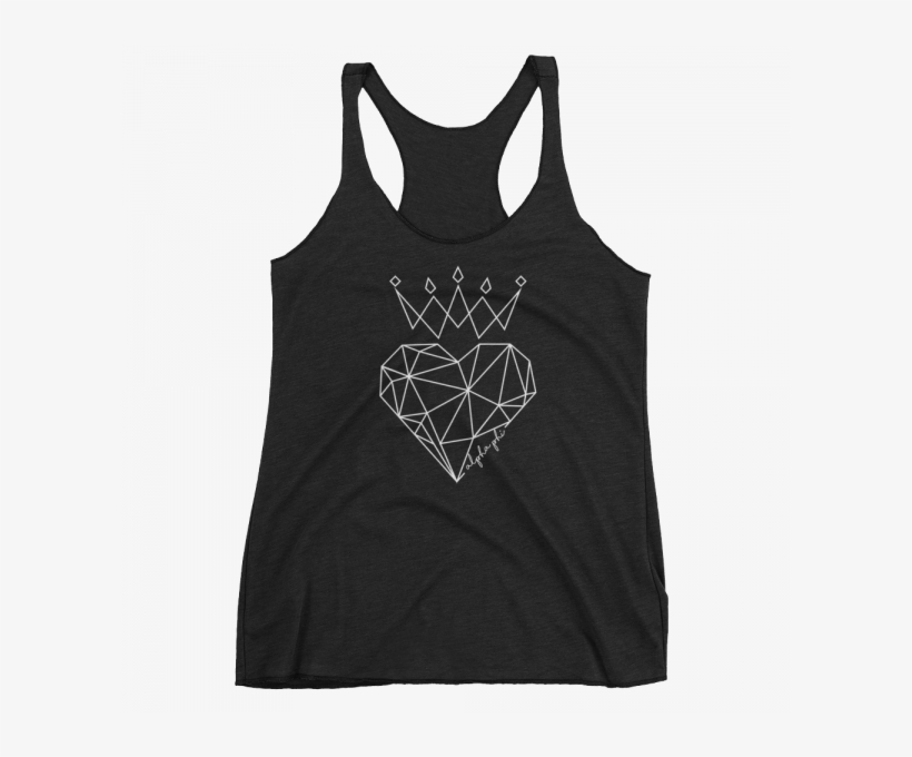 Alpha Phi Heart Crown - Ganesh Racerback Tank For Women, transparent png download