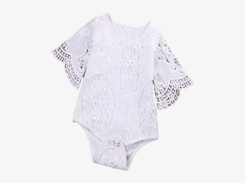 Image Of White Lace Onesie - Lace, transparent png download