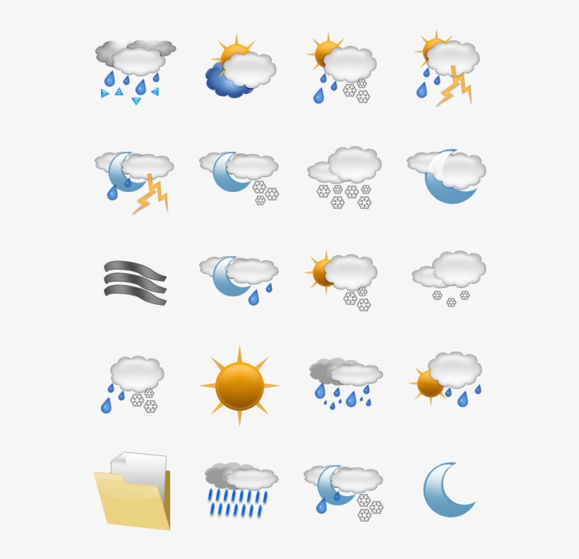 Yahoo Weather Icons Png - Weather Icons Png Transparent, transparent png download