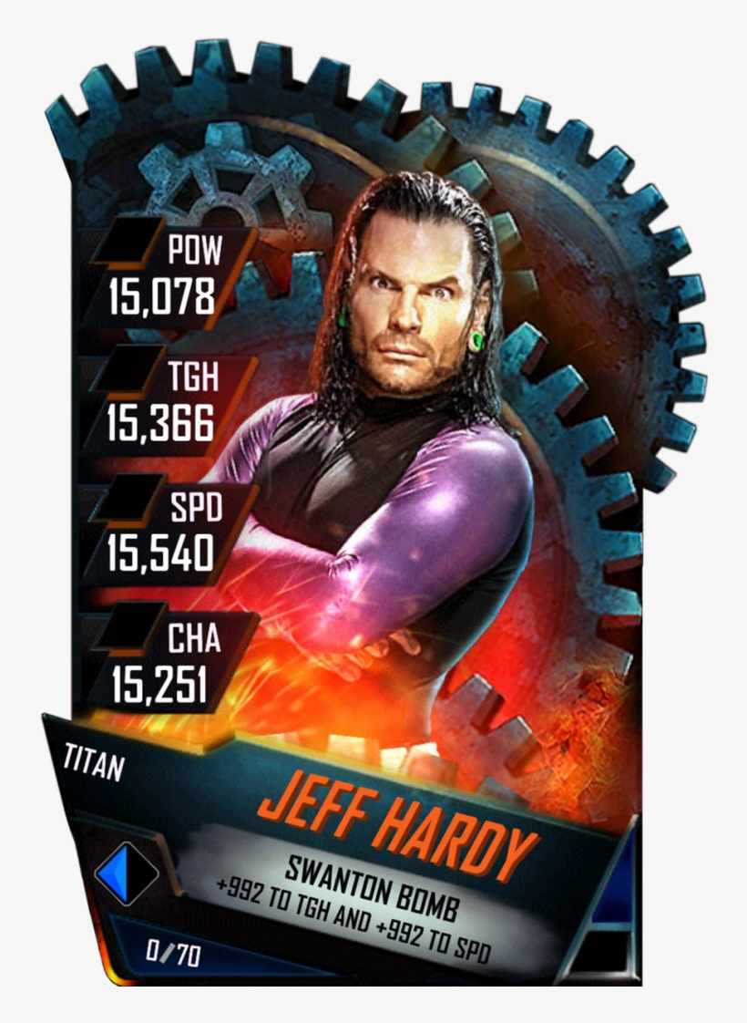 Supercard Jeffhardy S3 14 Wrestlemania33 Ringdom Supercard - Jeff Hardy Wwe Supercard, transparent png download