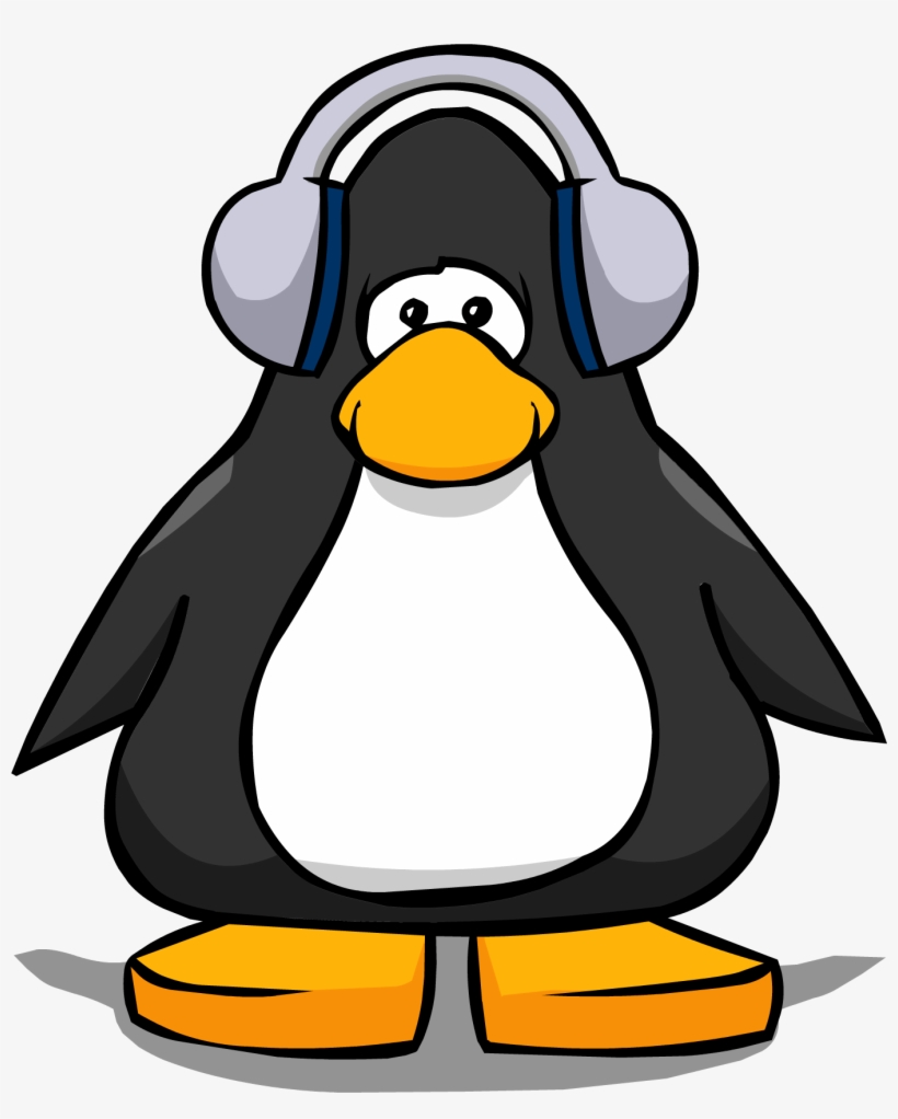 Headphones Pc - Penguin With A Medal, transparent png download