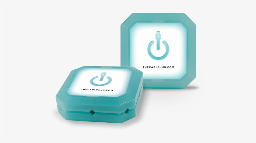 Cablehub™ Square Blue Glow - Cablehub Chsq-201 Square Cable, transparent png download