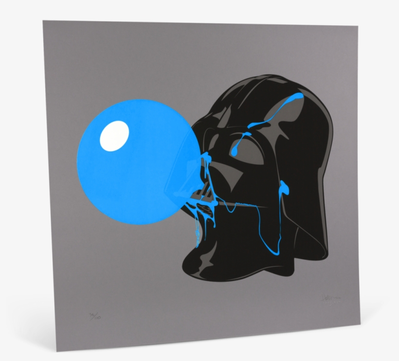 Darthpopstar Blue Glow Print - Illustration, transparent png download