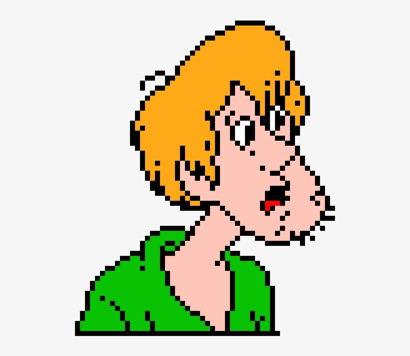 Shaggy - Pixel Art Minecraft, transparent png download