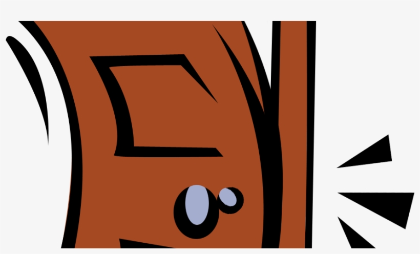 Jpg Black And White Library Collection Of Free Dorr - Slamming Door Clipart, transparent png download