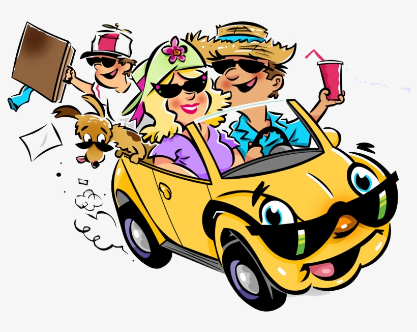 Famcar - Going On Vacation Cartoon, transparent png download
