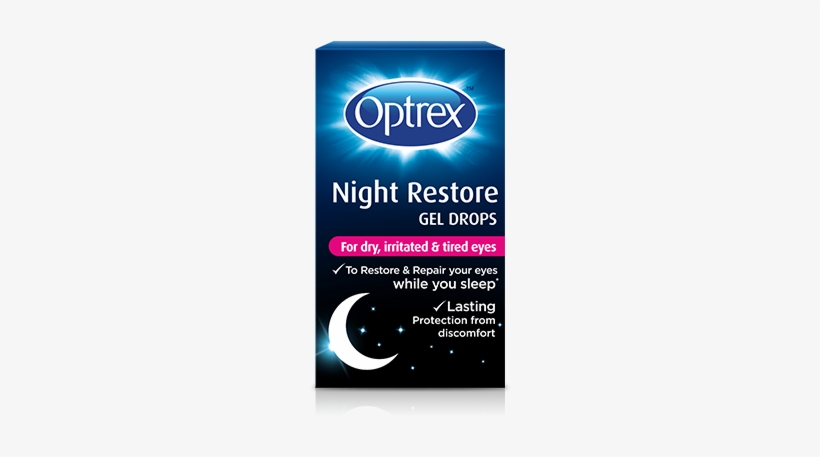 Night Restore Gel Drops - Optrex Eye Drops Night, transparent png download