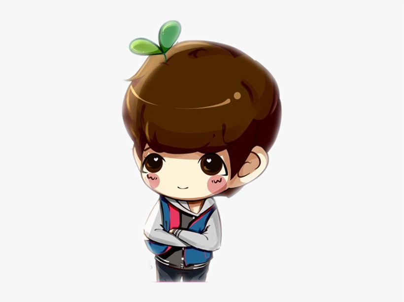 Kpop Drawings, Chibi Boy, Baekhyun Fanart, Deviantart, - Baekhyun Chibi Transparent Back, transparent png download