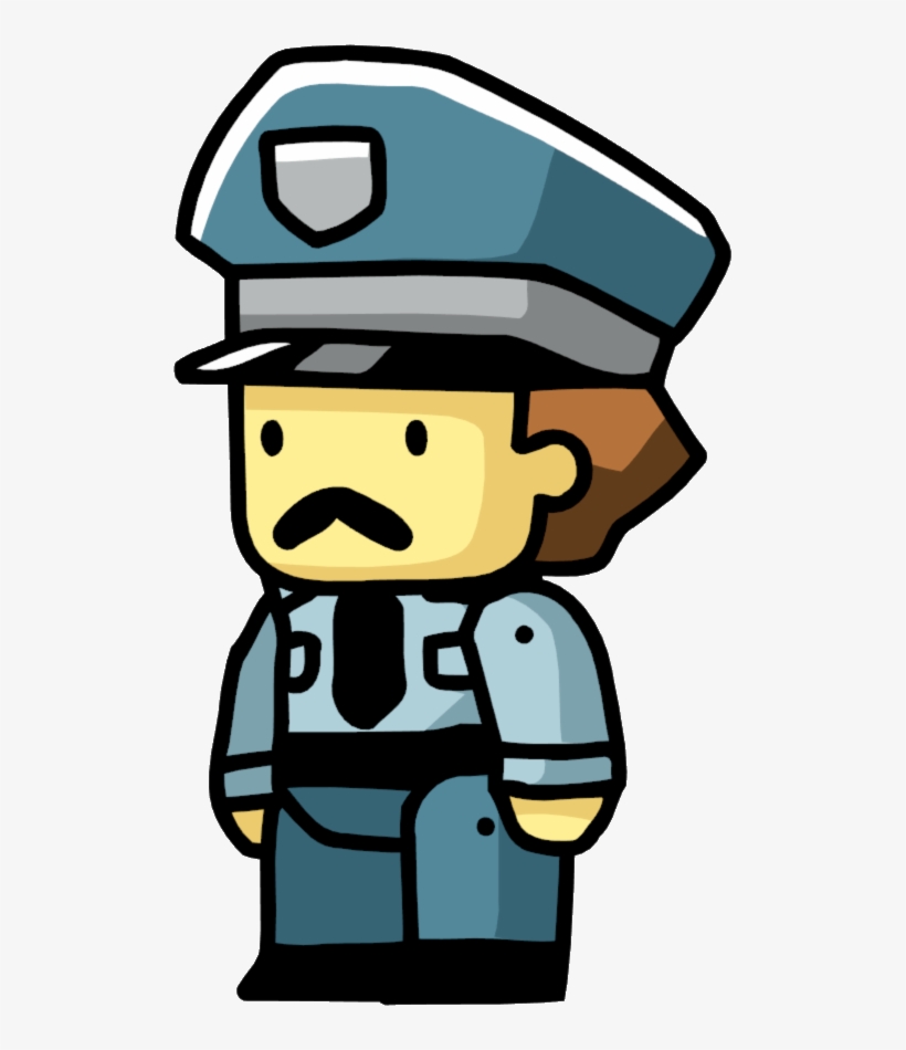 Graphic Royalty Free Stock Policeman Clipart Friendly - Scribblenauts Cop, transparent png download