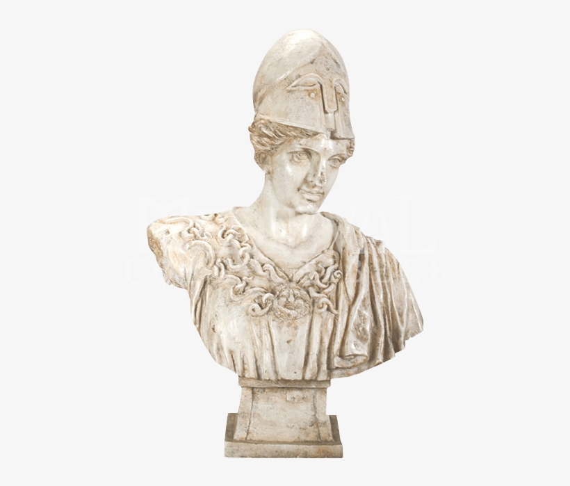 Athena Minerva Bust - Ebros Gift Large Athena Minerva Bust Figurine 19.5", transparent png download