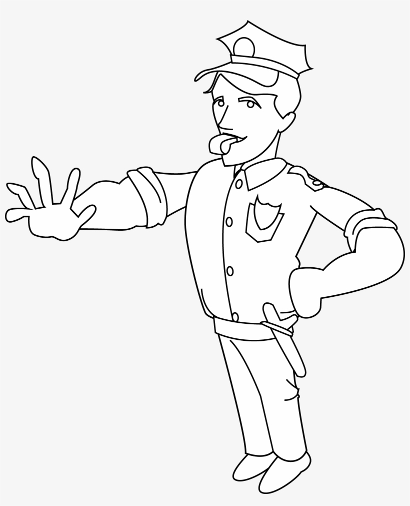 Police Clipart Policeman - Clip Art, transparent png download