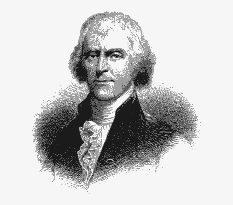 Bust Thomas Jefferson, President, America, Usa, Bust - Thomas Jefferson Author Of America Eminent Lives, transparent png download
