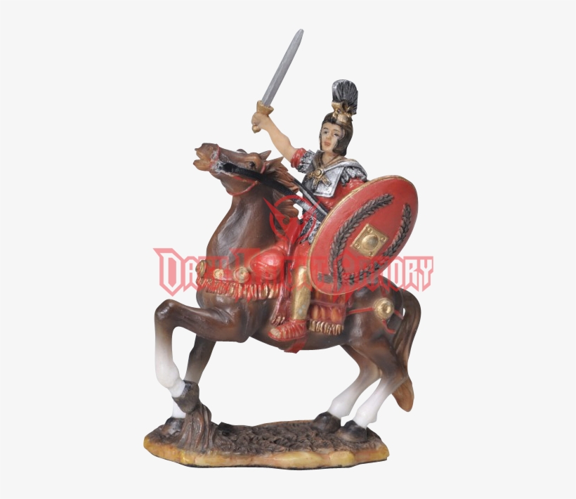 Roman Soldier On Horse Statue - Roman Soldier On Horse, transparent png download