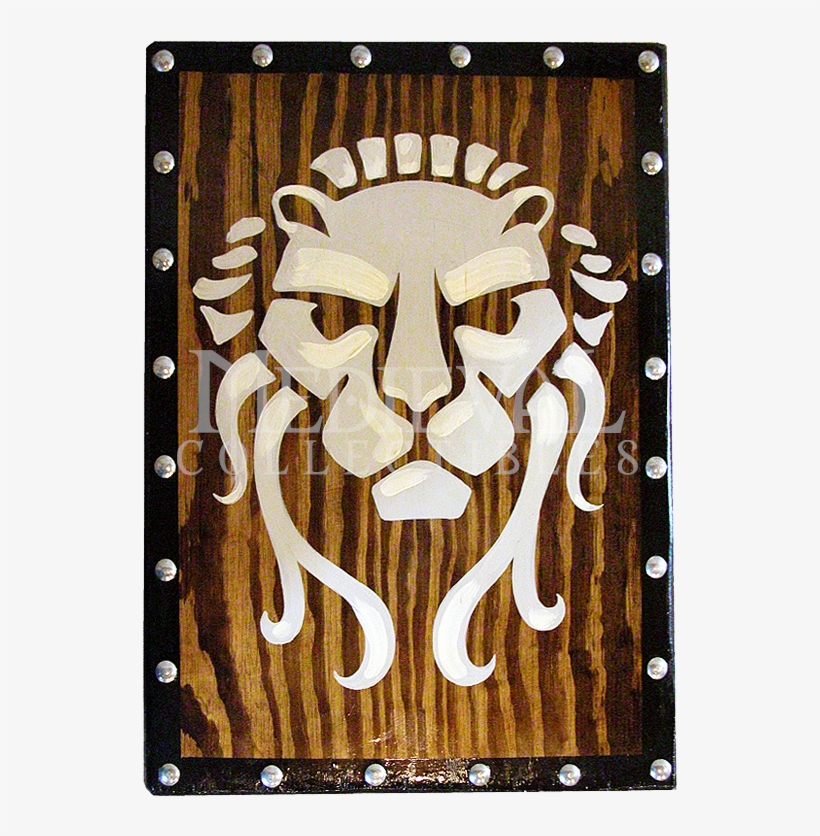 Early Wooden Roman Lion Face Shield - Vikings, transparent png download