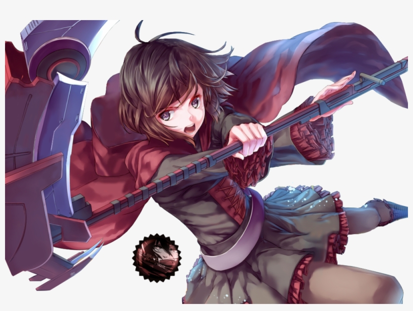 The Lord Of Calamity Against The Silver-eyed Huntress - Rwby Ruby Rose, transparent png download