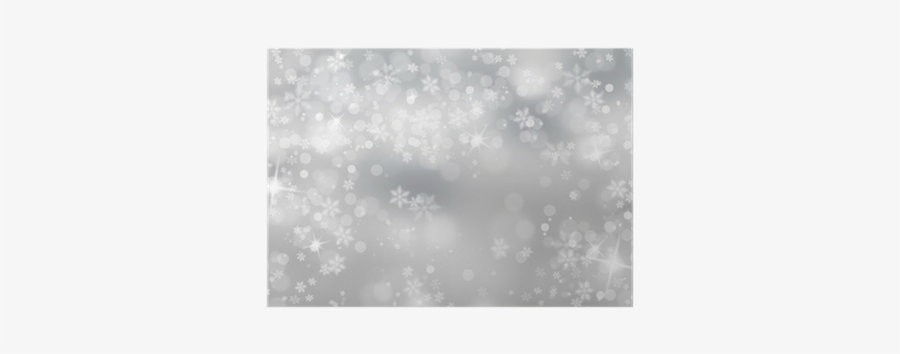 Silver Snowflake With Sparkle Background Poster • Pixers® - Frost, transparent png download