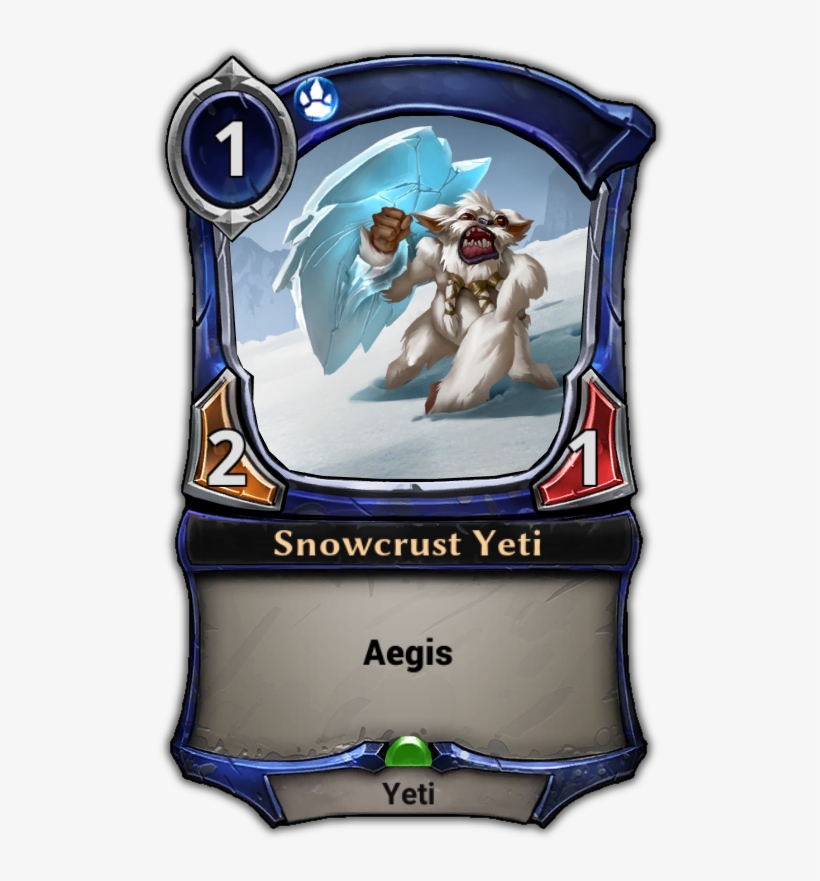 Snowcrust Yeti - Frog Eternal Card Game, transparent png download