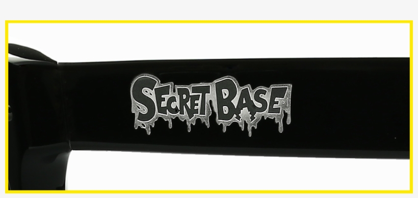 The Secret Base Logo Is Stamped In Metal On The Left - Calligraphy, transparent png download