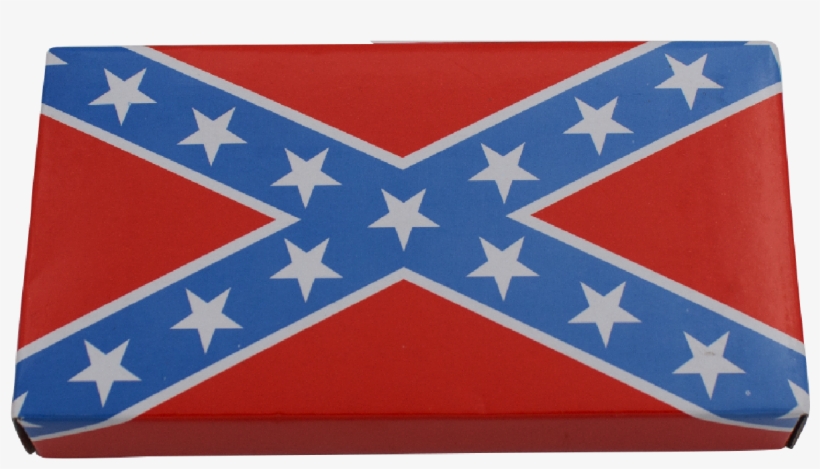 8 Inch Csa Rebel Flag Trigger Action Trench Knife, - Confederate Flag, transparent png download
