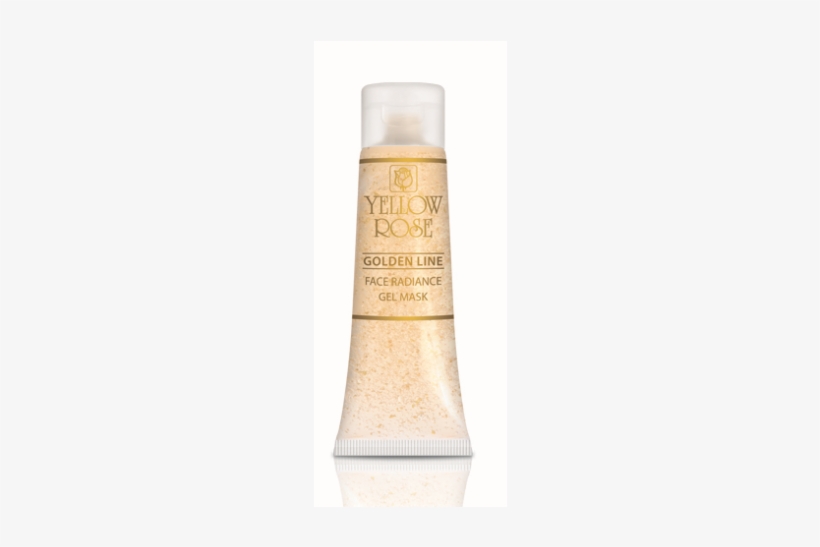 Yellow Rose Golden Line Face Radiance Gel Mask - Bottle, transparent png download