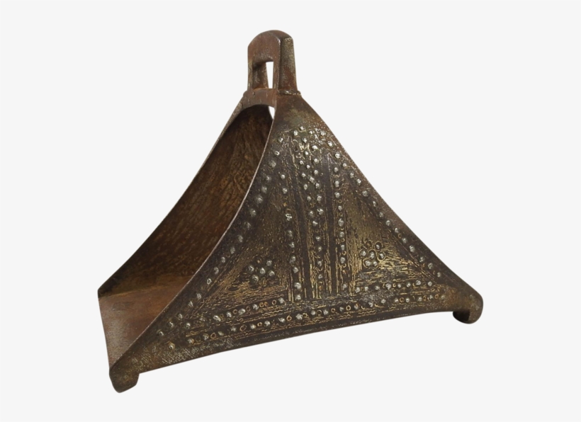 Antique Turkish Ottoman Silver Brass Inlay Iron Stirrup - Antique, transparent png download