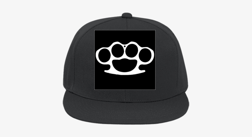 Custom Heat Pressed Flat Bill Fitted Hats 123 - Brass Knuckles Mens Black Tank Top S - 2xl Tough Punk, transparent png download