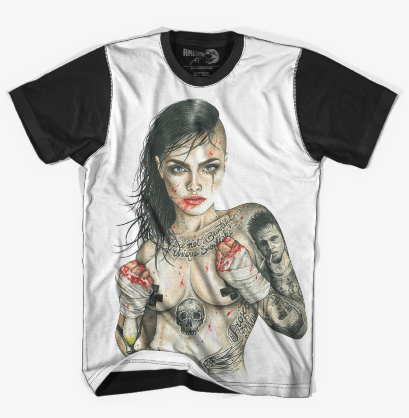 Fight Club Girl Inked - Trump Neverending Story Shirt, transparent png download