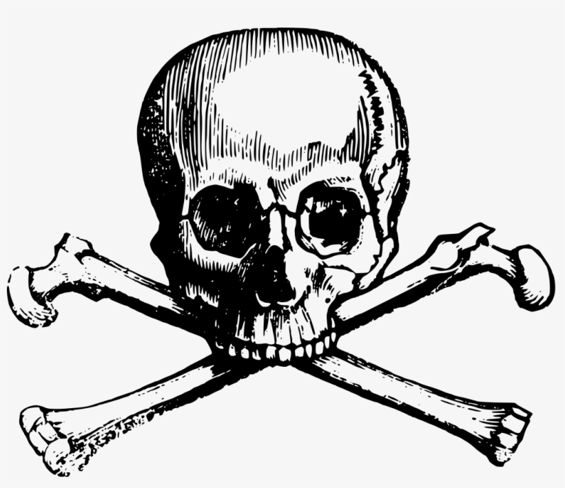Pirate Skull And Crossbones Png Image Stock - Skull And Crossbones, transparent png download