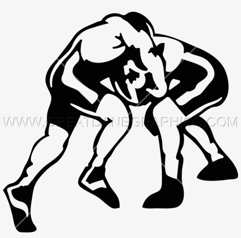 Wrestling Match - Wrestler Silhouette Transparent, transparent png download