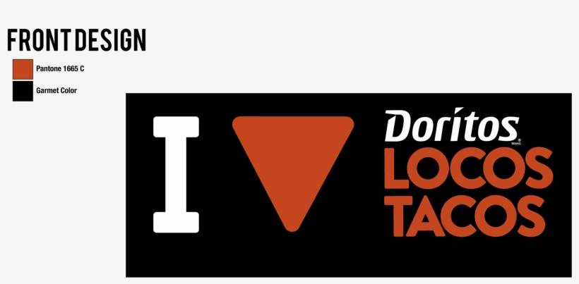 Shirt Design That Was Distributed To Taco Bell Employees - Doritos Tortilla Chips, Spicy Nacho Flavored - 1.125, transparent png download