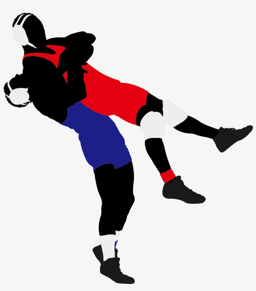 Wrestling Png - Wrestling Silhouette, transparent png download
