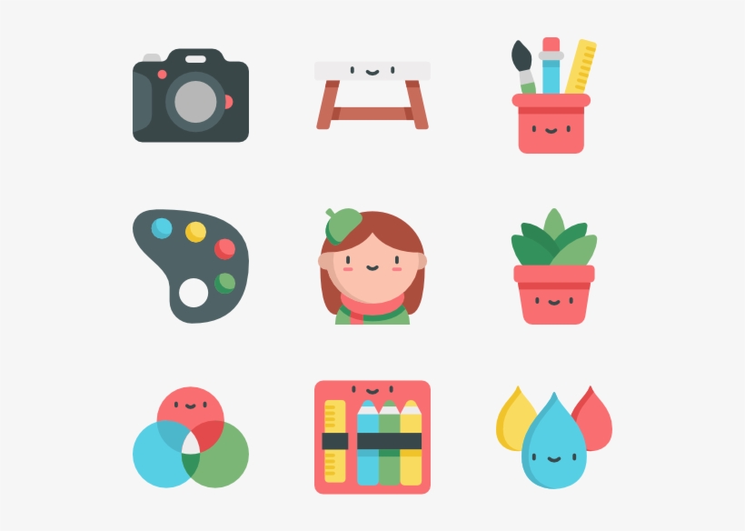 Artistic Studio 50 Icons, transparent png download