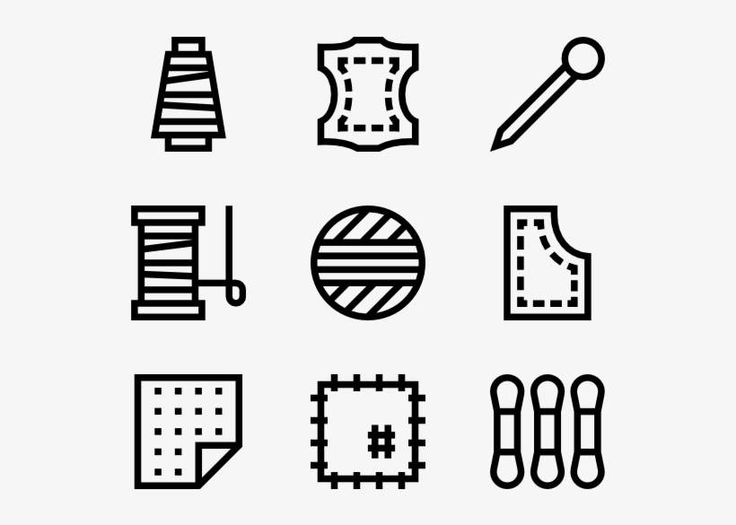 Sewing - Theme Park Icons, transparent png download