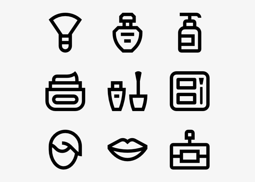 Cosmetics Icons - Hand Drawn Icons Png, transparent png download