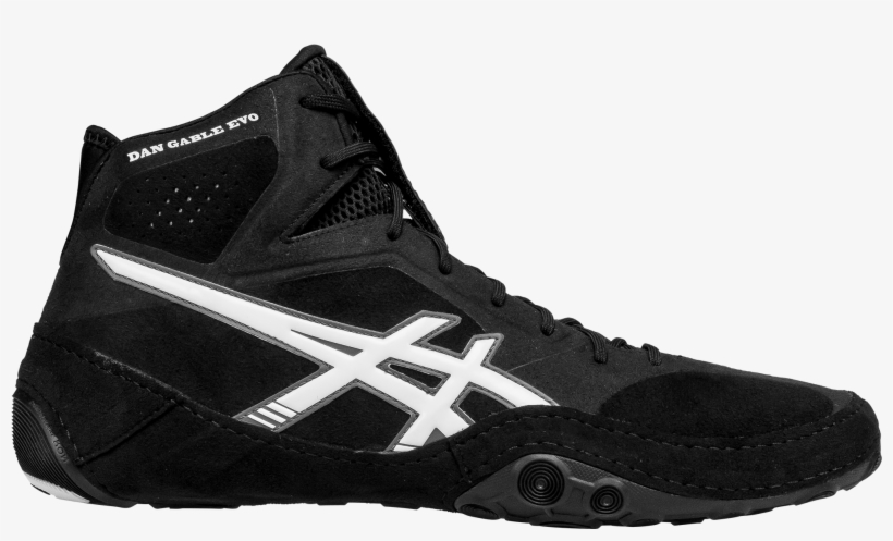 Asics Dan Gable Evo Black - Asics Wrestling Shoes, transparent png download