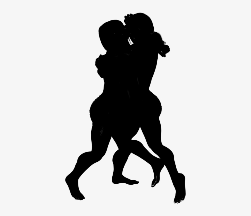 Silhouettes, Wrestling - Silhouette, transparent png download