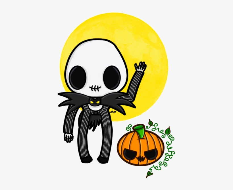 Chibi Jack Skellington By Deidream - Jack Skellington Vector Cute, transparent png download