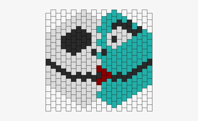 Jack And Sally Mask Bead Pattern - Kandi Mask Patterns Doll, transparent png download