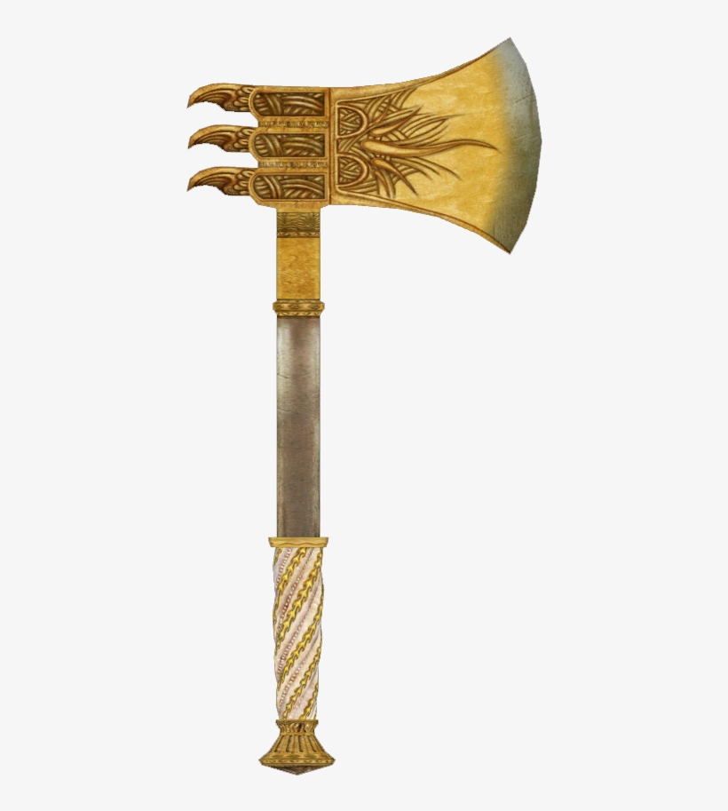 Gold Hatchet - Golden Waraxe, transparent png download