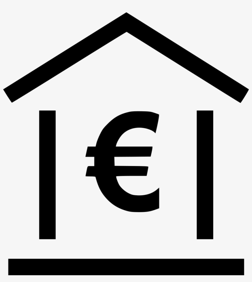 Online Home Bank Loan Euro Sign Comments - Bank Euro Icon, transparent png download