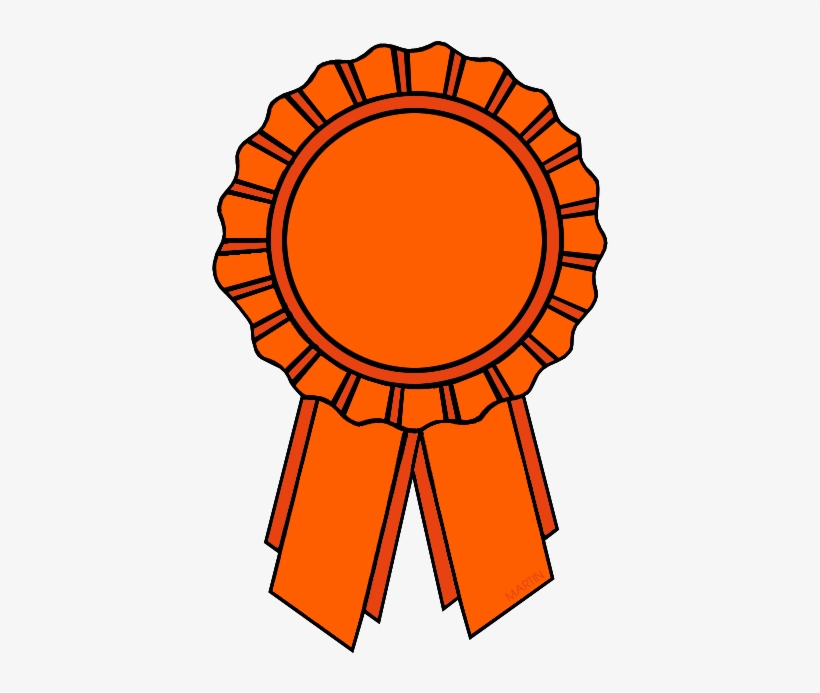 Orange Ribbon - Clip Art Orange Ribbon, transparent png download