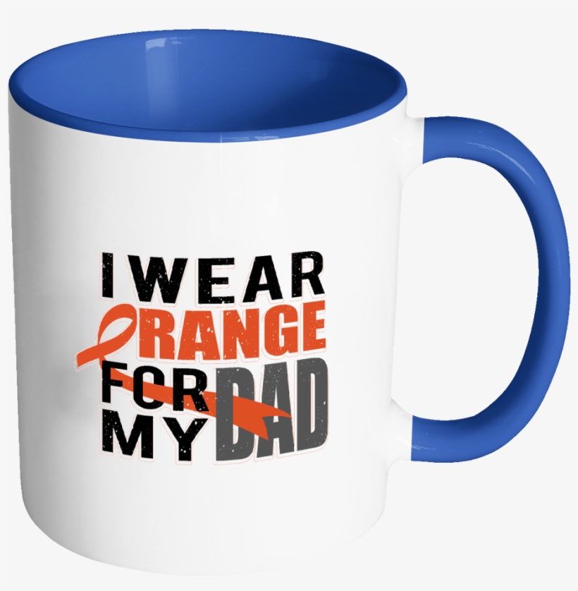 I Wear Orange For My Dad Orange Ribbon Kidney Cancer - Bible Emergency Numbers Mug - Christian Gifts For Women, transparent png download
