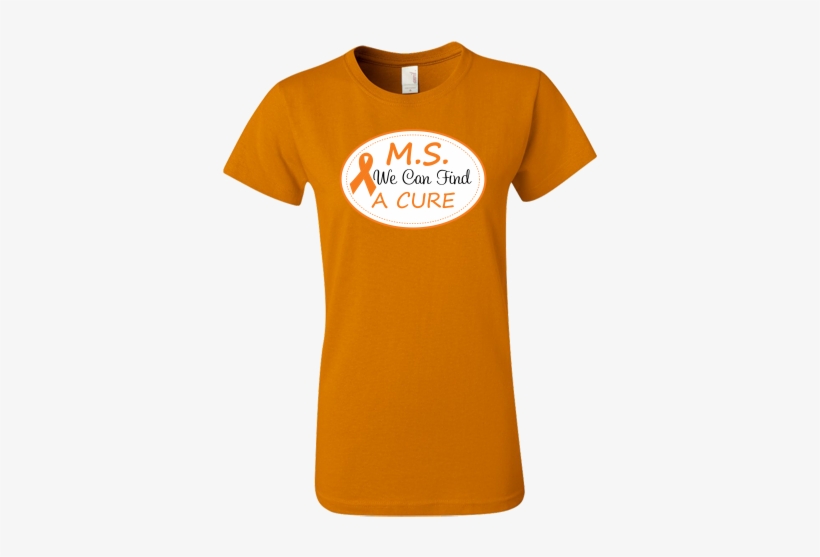 Multiple Sclerosis Women's T-shirt Has Orange Ribbon - Whataburger T Shirts, transparent png download