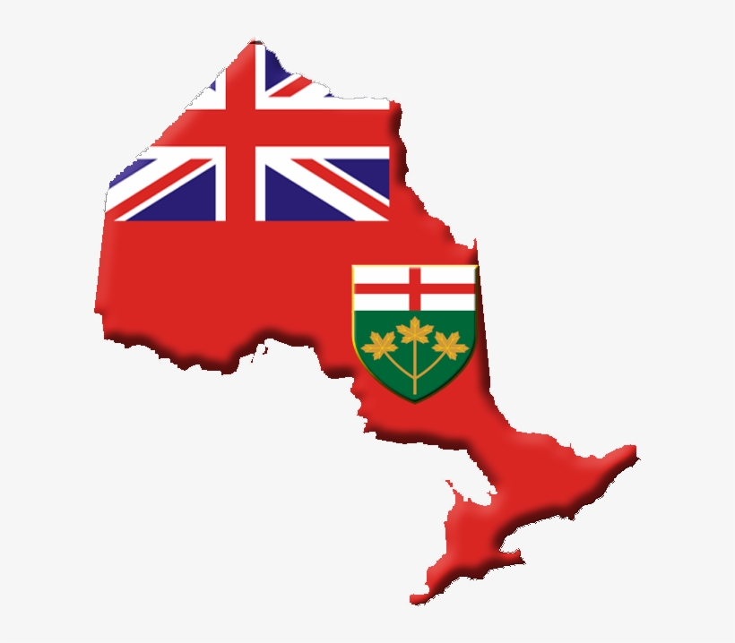 Ontario Flag Contour - Dominion Of America Flag, transparent png download