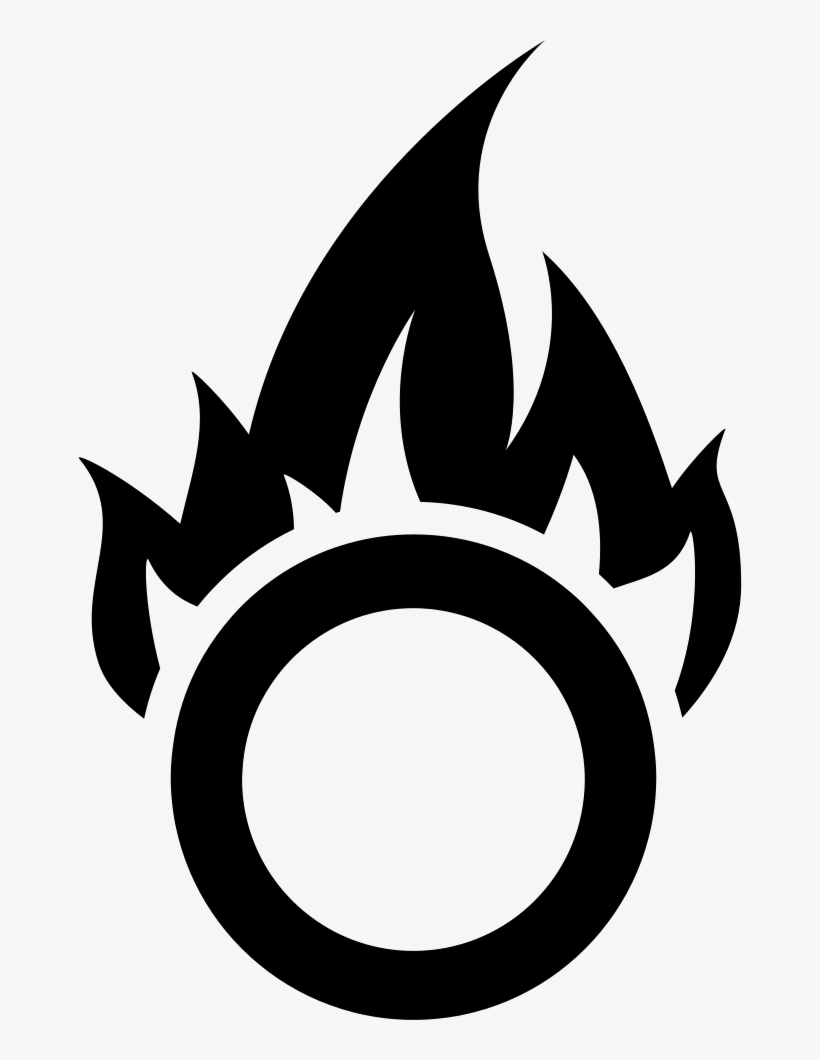 Fire Hazard Sign - Flame, transparent png download